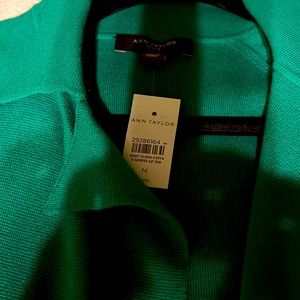 Ann taylor loft new with tags. Brand new green long sweater jacket!